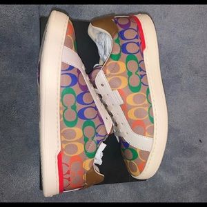 Multi colored coach shoes